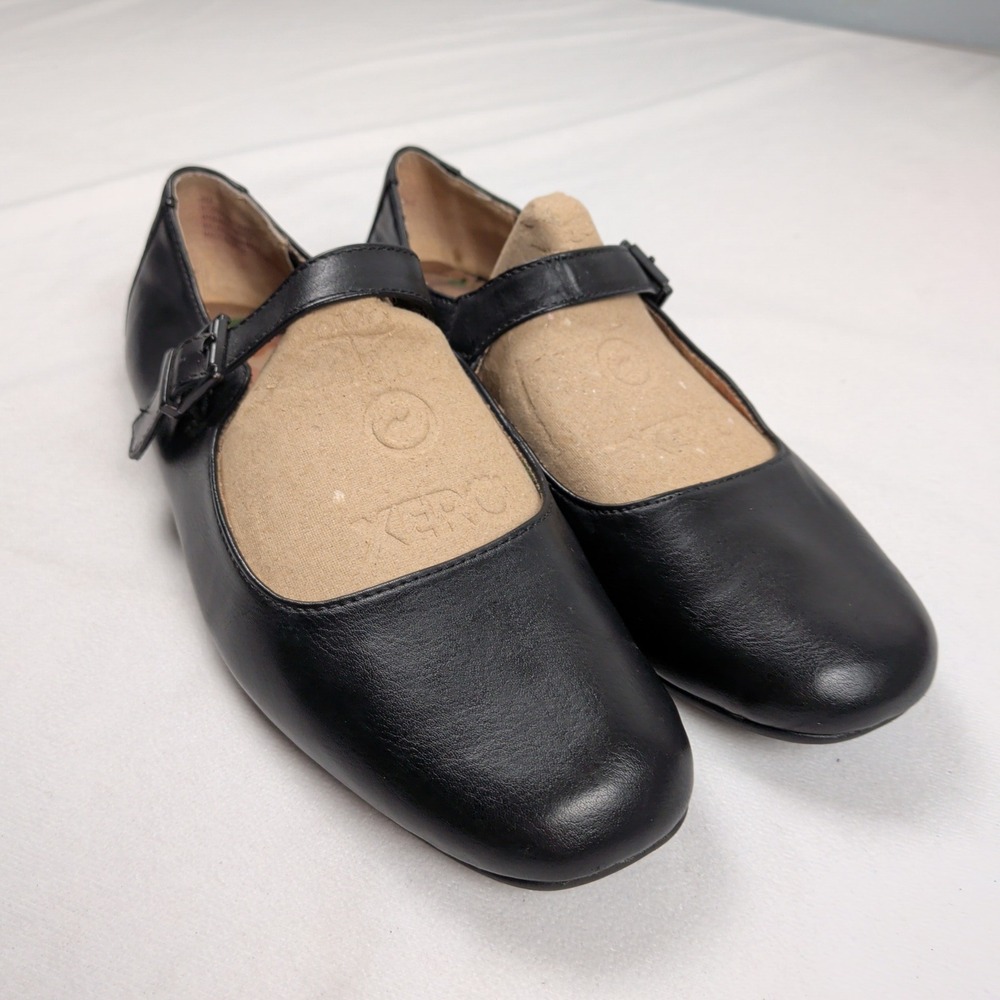 Black Mary Jane Flats Buckle Strap Ballet Girlhoodcore Clean Girl Size 8